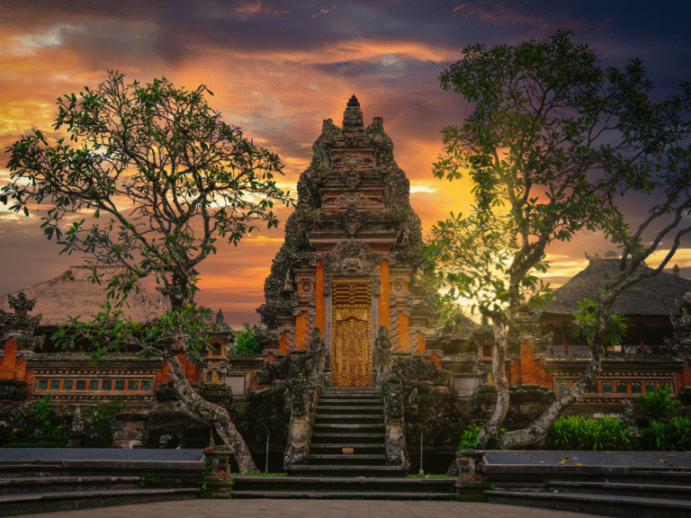 Pemandangan sore hari di Ubud Bali